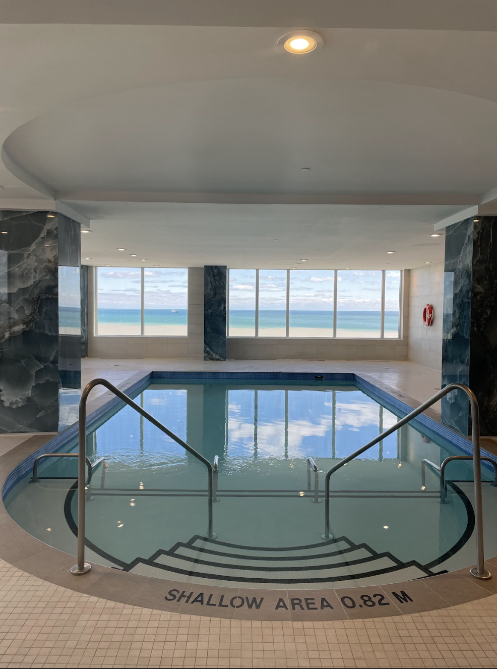 Pool with view to Lake